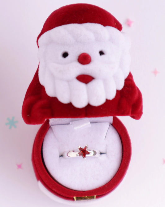 Lauren Hinkley Red Starry Ring in Santa Box