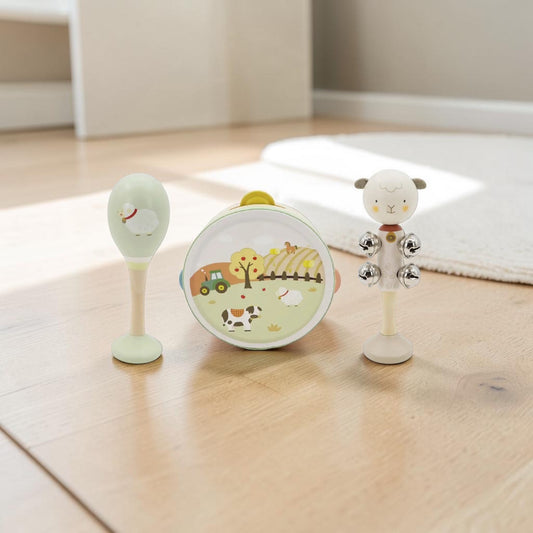 Onya Kids 3 Piece Farm Music Set Sheep