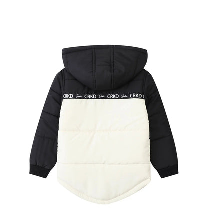 Cracked Soda Hudson Detailed Hooded Puff Jacket Oat