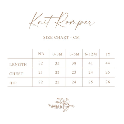 Blossom & Pear Powder Blue Singlet Mini Knit Romper