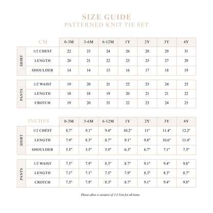 Blossom & Pear Leopard Knit Tie Set