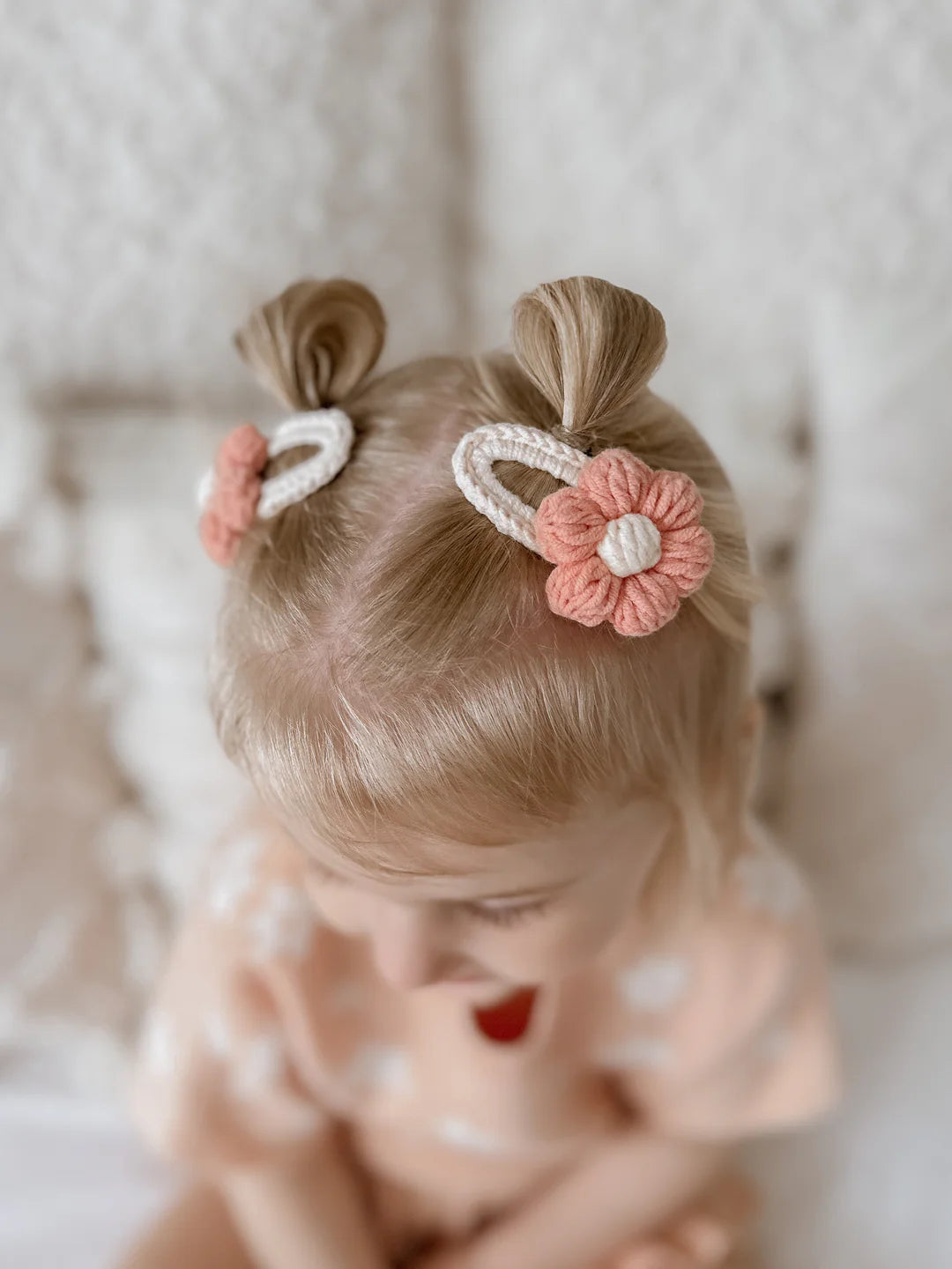 Blossom & Pear Daisy Crochet Hair Clip Set of 2 – Various