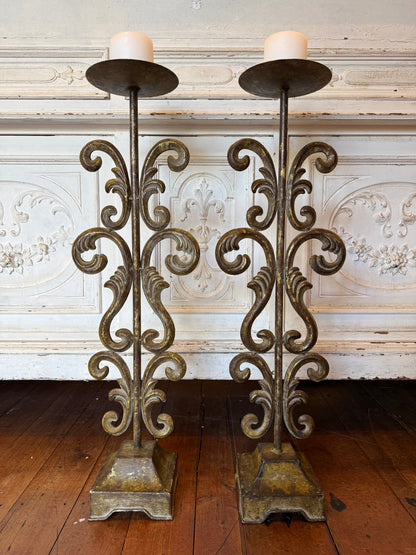 Pair of French Style Candle Holders