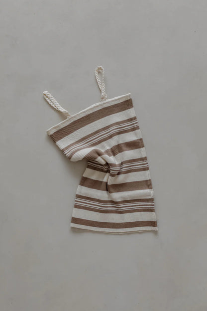 Belle & Sun Braid Dress Cedar Stripe