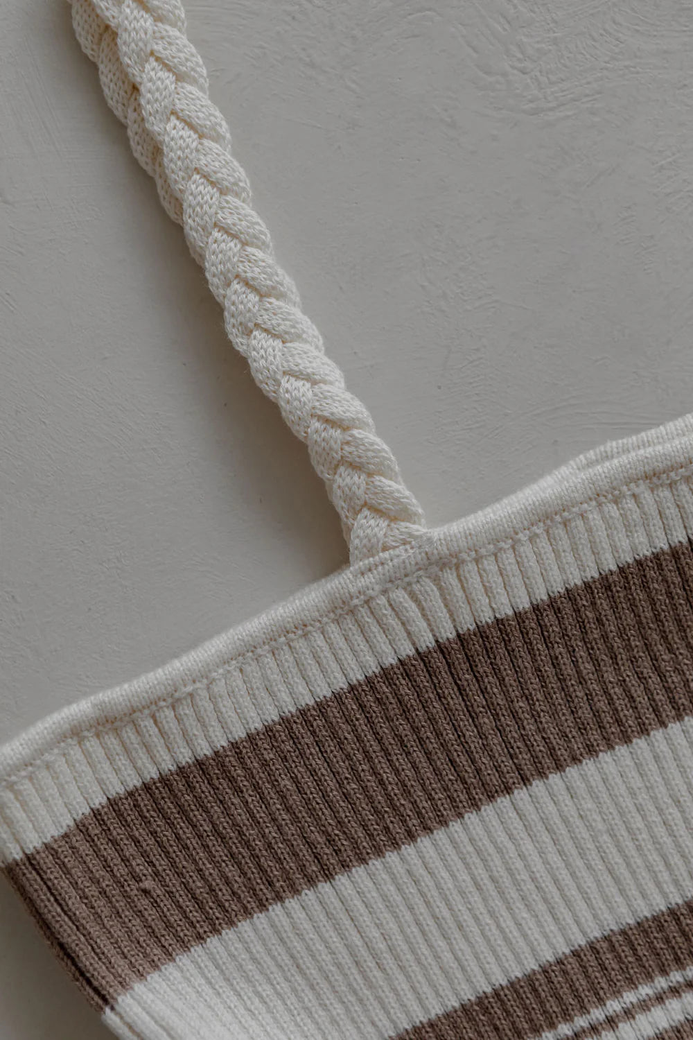 Belle & Sun Braid Dress Cedar Stripe