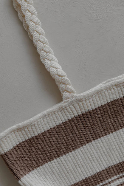 Belle & Sun Braid Dress Cedar Stripe