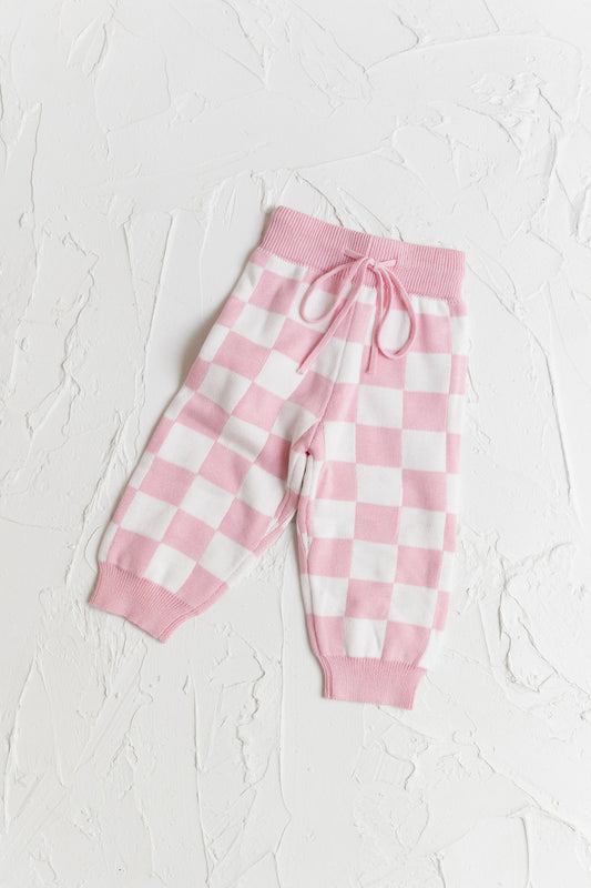 Cinnamon Baby Knitted Pants Pink