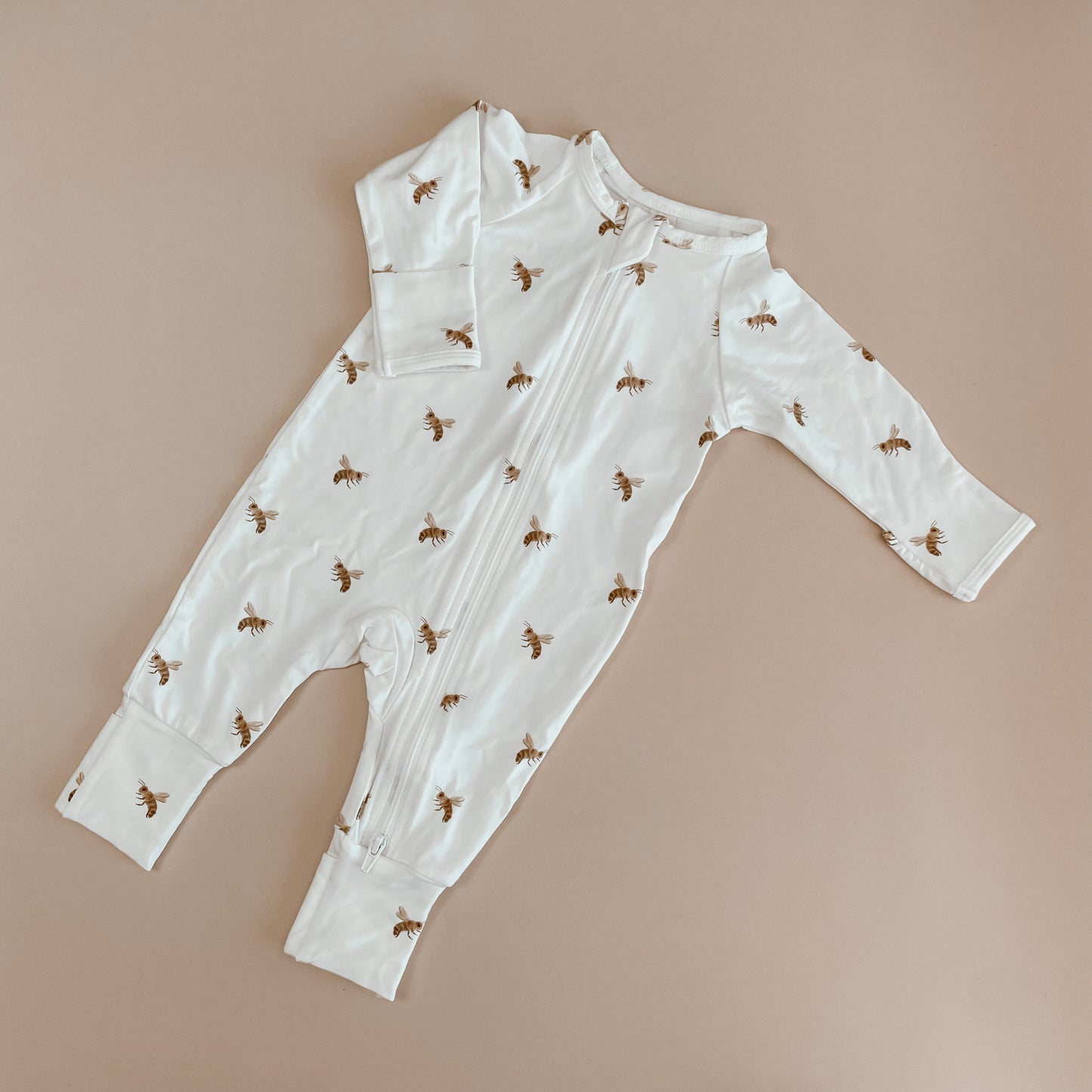 Blossom & Pear Long Sleeved Zip Growsuit Honey Bee