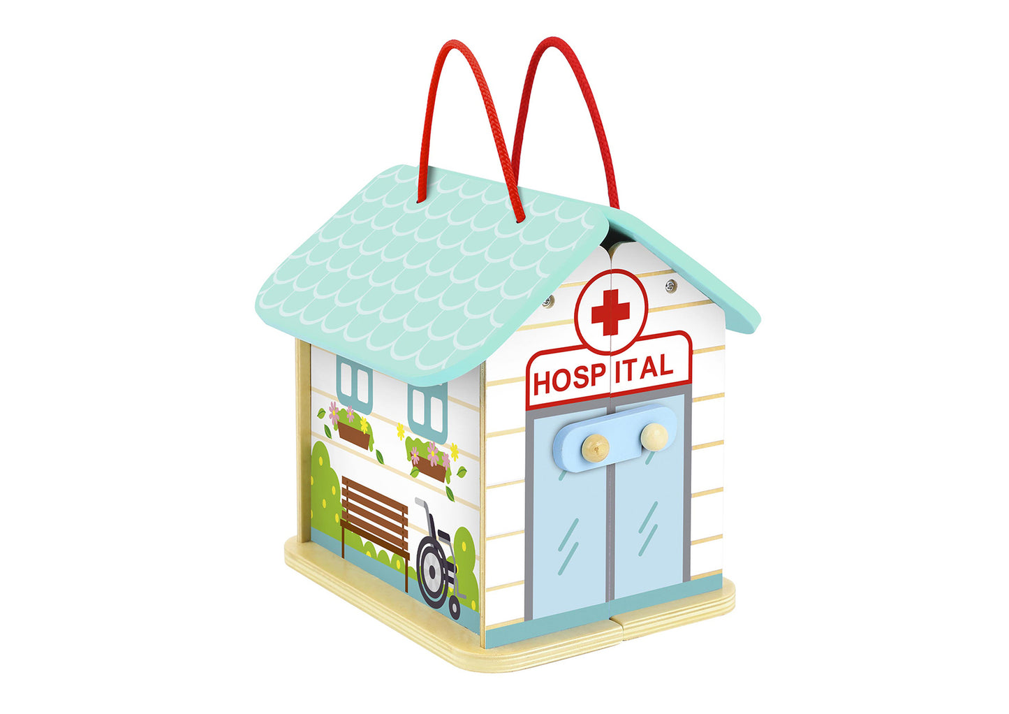 Tooky Toy Foldable Hospital Playset