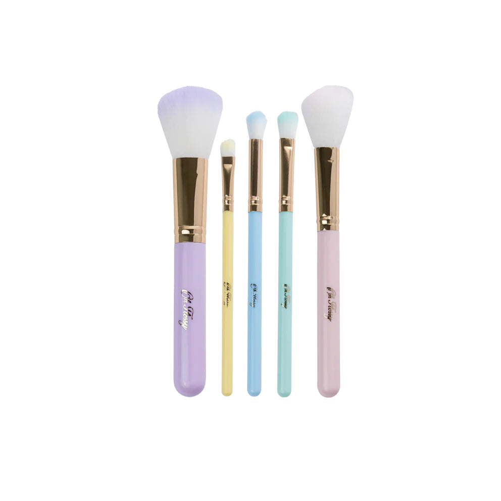 Oh Flossy 5-Piece Rainbow Makeup Brush Set