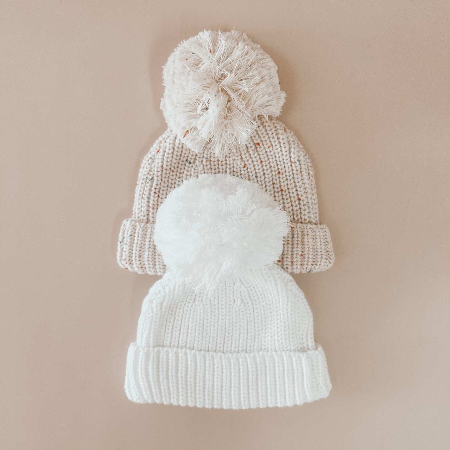 Blossom & Pear Mini Knit Beanie Milk