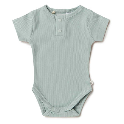 Snuggle Hunny Sage Short Sleeve Bodysuit