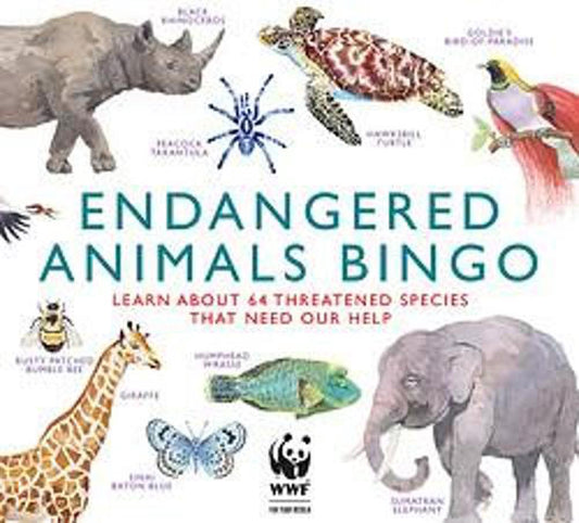 Endangered Animals Bingo Game