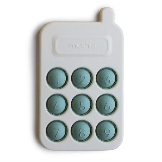 Mushie Phone Press Toy ~ Cambridge Blue
