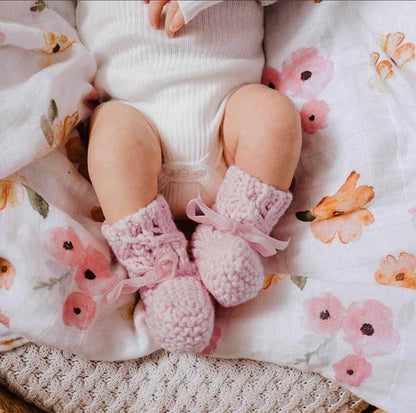 Snuggle Hunny Pink Bonnet & Booties