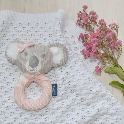 Living Textiles Chloe the Koala Knitted Rattle